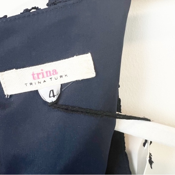 NEW Trina Turk Blue Ceiba Lace Sleeveless Sheath Midi Dress Women’s Size 4 - Picture 11 of 13